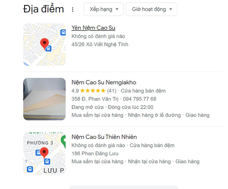 Marketing nệm cao su