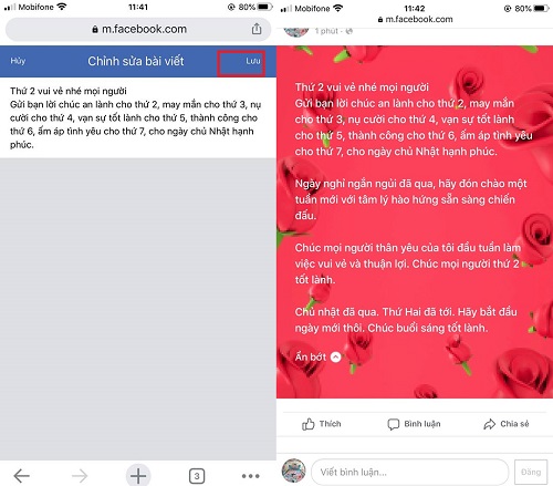 viết status facebook