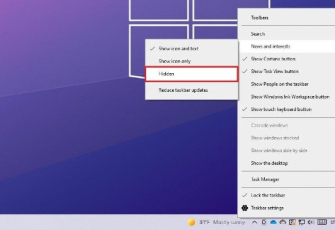 Cách bật tắt ứng dung News và interests trên window 10
