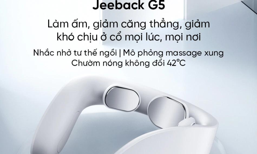 Cơ hội đánh bay “đau lưng, đau cổ vai gáy”  cho cả gia đình với máy massage cổ Xiaomi Jeeback G5