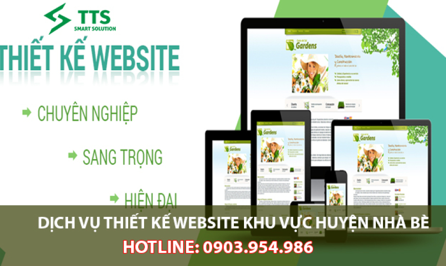 Dịch vụ thiết kế website khu vực Huyện Nhà Bè - TPHCM