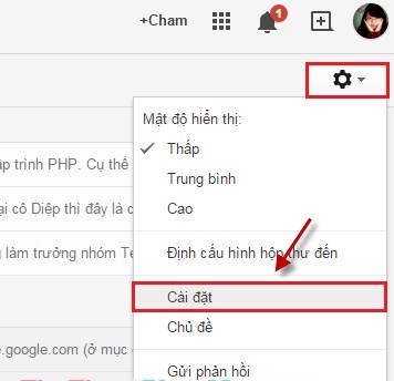 cài đặt gmail vào outlook